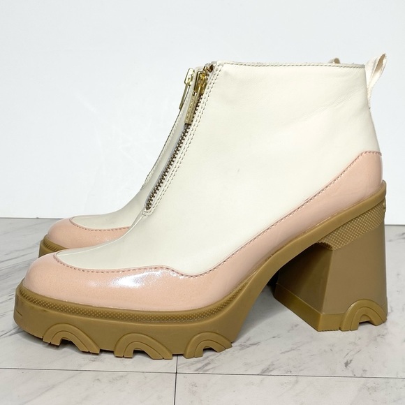 New! Sorel Brex Front Zip Heeled Bootie 9 - Picture 1 of 15